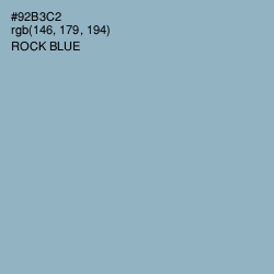 #92B3C2 - Rock Blue Color Image